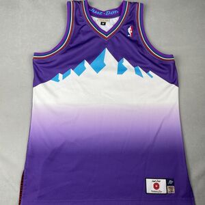 Just Don X Mitchell Ness Utah Jazz Jersey Mens Sz M Authentic Made In USA Purple